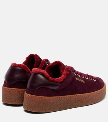 Sneakers Lucerne in suede con shearling | Bogner