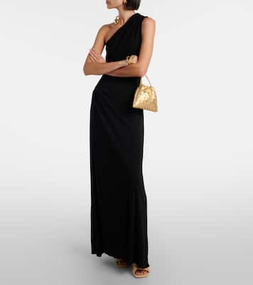 Intrecciato Small metallic leather pouch | Bottega Veneta