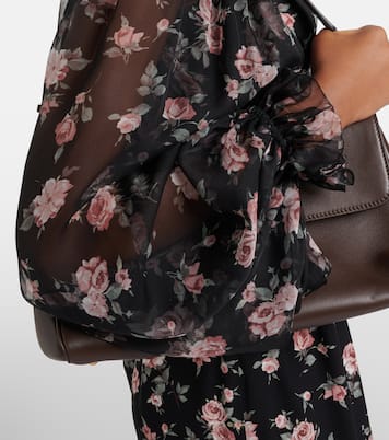 Floral silk-blend charmeuse midi dress | Dolce&Gabbana