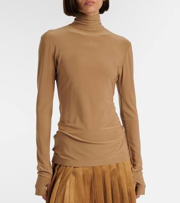 Jersey turtleneck top | Norma Kamali