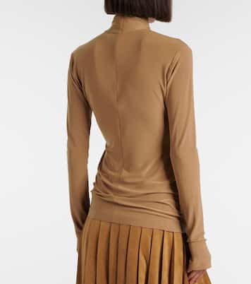Jersey turtleneck top | Norma Kamali
