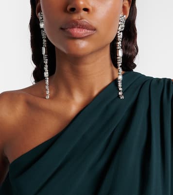 Boucles d’oreilles clip à cristaux | Saint Laurent