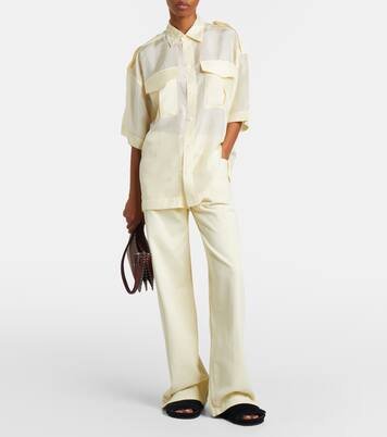 Small Stud Gig leather shoulder bag | Phoebe Philo