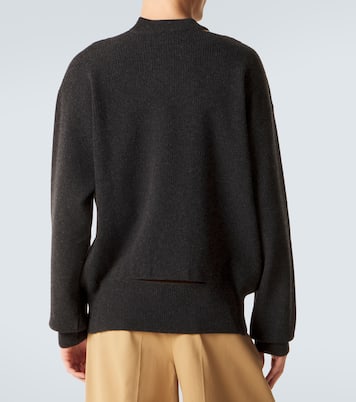 Pull en laine mélangée à découpes et ornement | Simone Rocha
