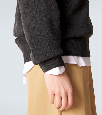 Pull en laine mélangée à découpes et ornement | Simone Rocha