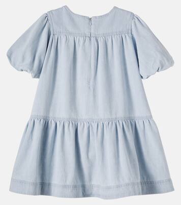 Ruffled denim dress | Chloé Kids