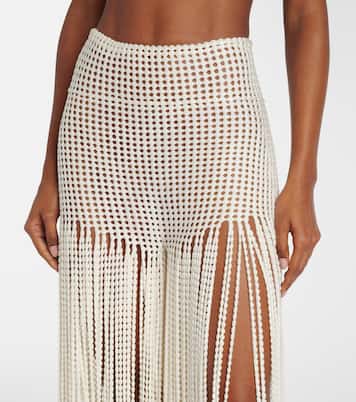Trompe l’œil wide-leg pants | Alaïa