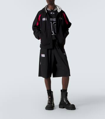 x NBA – Sweat-shirt à capuche en coton molletonné | Balenciaga