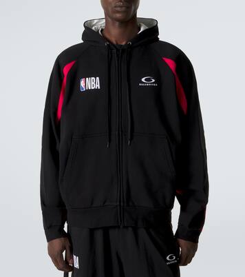 x NBA – Sweat-shirt à capuche en coton molletonné | Balenciaga
