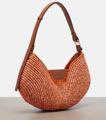 Paula's Ibiza Swim Medium raffia shoulder bag | Loewe