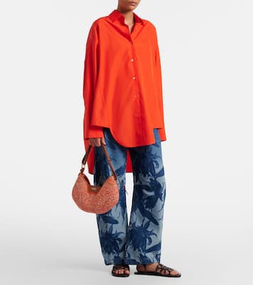 Paula's Ibiza Swim Medium raffia shoulder bag | Loewe