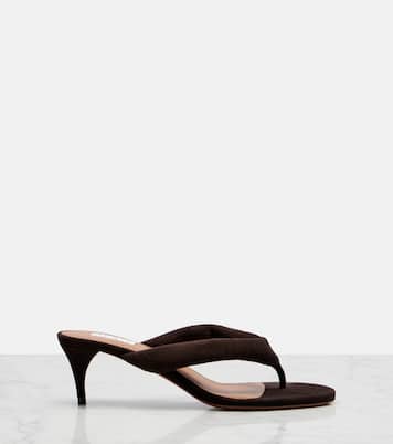 Sandalen aus Veloursleder | Alaïa