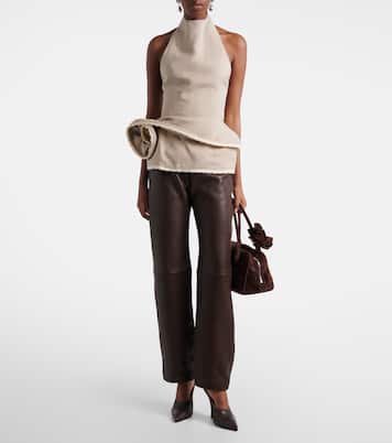 Gerade Hose aus Leder | Magda Butrym