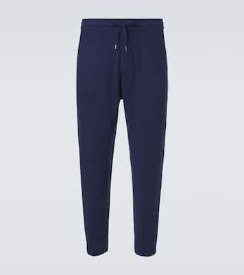Ribbed-knit cashmere sweatpants  | Brunello Cucinelli