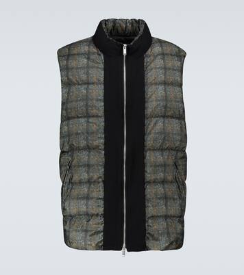 Checked padded vest | Undercover