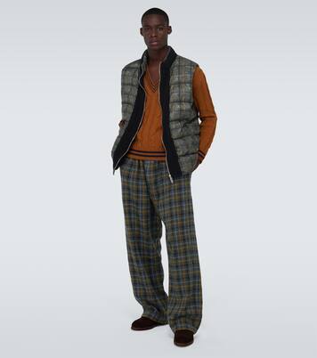 Checked padded vest | Undercover