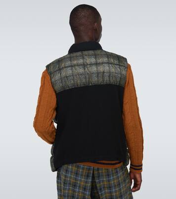 Checked padded vest | Undercover