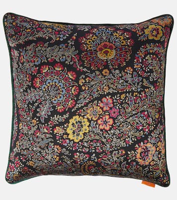 Jacquard cotton-blend cushion | Etro