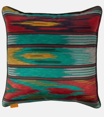 Jacquard cotton-blend cushion | Etro