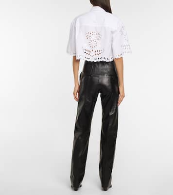 High-Rise-Hose Bilirokia aus Leder | Isabel Marant