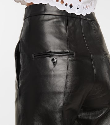 High-Rise-Hose Bilirokia aus Leder | Isabel Marant