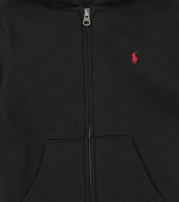 Zipped cotton-blend hoodie | Polo Ralph Lauren Kids