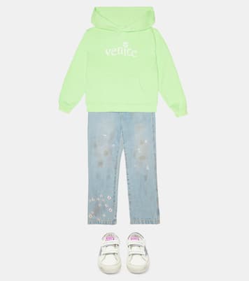 Sweat-shirt à capuche en coton mélangé | ERL Kids