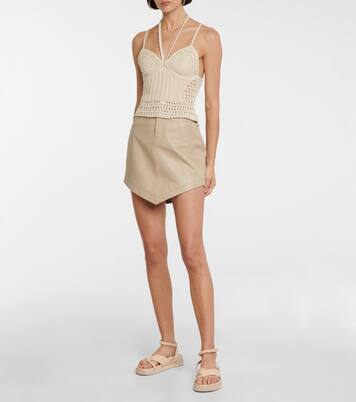 Ralia cotton-blend crocheted crop top | Simkhai