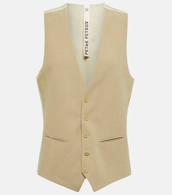 Wera wool and gabardine vest | Petar Petrov