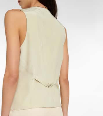 Wera wool and gabardine vest | Petar Petrov