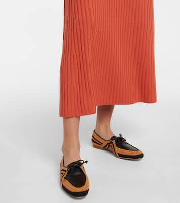 Loafers Hays aus Häkelstrick und Leder | Gabriela Hearst