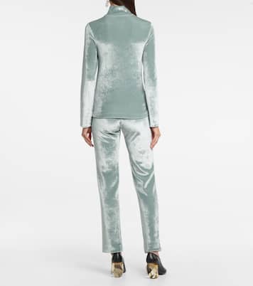 Longsleeve aus Samt | Jil Sander