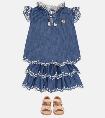 Tiggy denim top | Zimmermann Kids