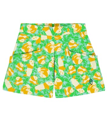 Monkey printed cotton shorts | The Animals Observatory