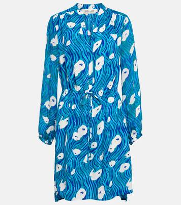 Robe imprimée en soie mélangée | Diane von Furstenberg