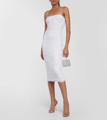 Robe midi en résille | Rotate