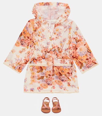 Devi floral cotton robe | Zimmermann Kids