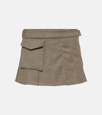 Mia pleated wool mini skirt | Aya Muse