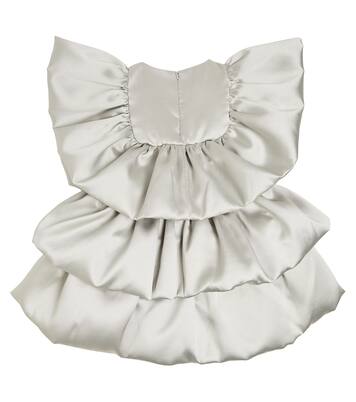 Tiered satin dress | Caroline Bosmans