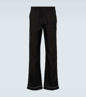 Pantalon droit en soie | Prada
