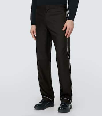 Pantalon droit en soie | Prada