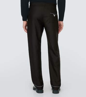 Pantalon droit en soie | Prada