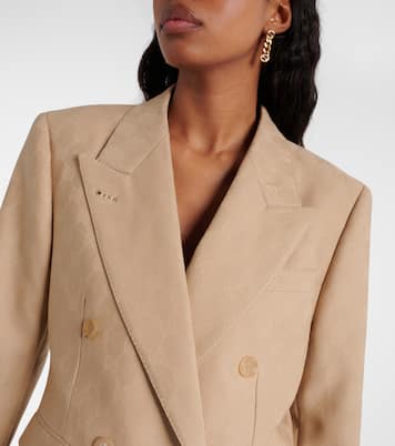 Blazer in jacquard di lana GG | Gucci