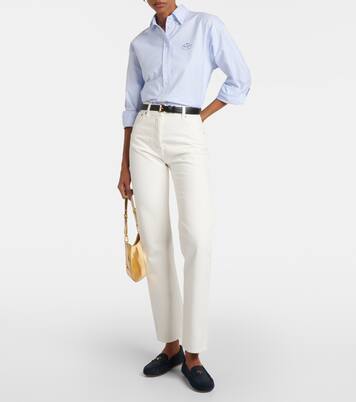 Logo suede loafers | Prada