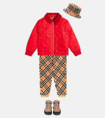 Burberry Check fleece bucket hat | Burberry Kids