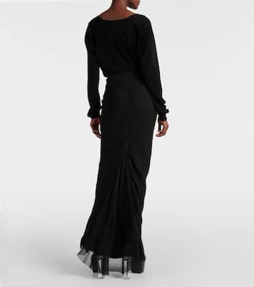 Maxirock aus Seide | Rick Owens