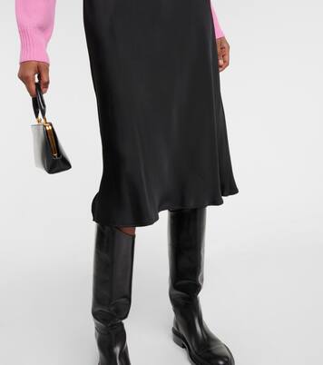 Satin midi skirt | Jil Sander