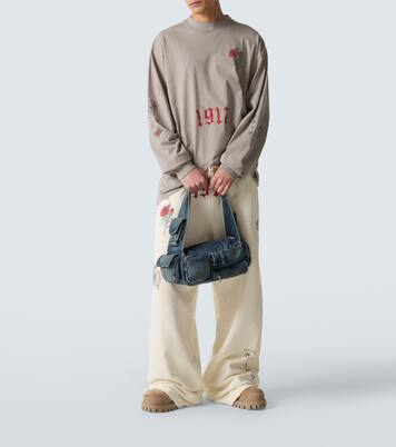 Superbusy Sling Small denim shoulder bag | Balenciaga