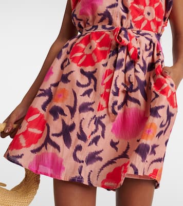 Robe Jenna en coton et soie imprimée | Velvet