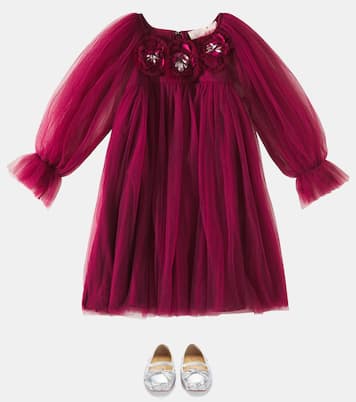 Baballet metallic leather ballet flats | Christian Louboutin Kids